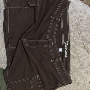 No Boundaries Dark Brown Skirt